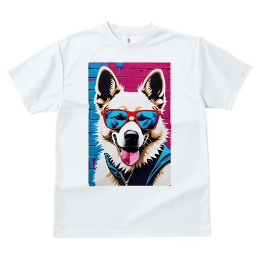 ジャーマンシェパードドッグ Tシャツ 犬愛 ユニークデザインメンズ キッズ 犬ファン 半袖 春夏 プリント 大人カジュアル かわいい 人間用 ギフト 個性的 猛暑対策 サングラス ジャーマンシェパードドッグ グラフィティ ストリートアート 壁