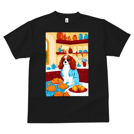 キャバリア Tシャツ 犬愛 ユニークデザインメンズ キッズ 犬ファン 半袖 春夏 プリント 大人カジュアル..