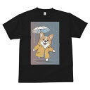 コーギー Tシャツ 犬愛 ユニークデザインメンズ キッズ 犬ファン 半袖 春夏 プリント 大人カジュアル かわいい 人間用 ギフト 個性的 猛暑対策 雨 コーギ...