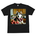 シベリアンハスキー Tシャツ 犬愛 ユニークデザインメンズ キッズ 犬ファン 半袖 春夏 プリント 大人カジュアル かわいい 人間用 ギフト 個性的 猛暑対策 イチゴ シベリアンハスキー