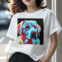 ラブラドールレトリバー Tシャツ 犬愛 ユニークデザインレディース 犬ファン 半袖 春夏 プリント 大人カジュアル かわいい 人間用 ギフト 個性的 猛暑対策 ...