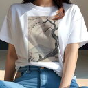 Tシャツ 犬愛 ユニークデザインレディース 犬ファン 半袖 春夏 プリント 大人カジュアル かわいい 人間用 ギフト 個性的 猛暑対策 富士山 桜 猫 日本画 ...