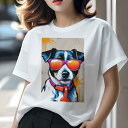 ジャックラッセルテリア Tシャツ 犬愛 ユニークデザインレディース 犬ファン 半袖 春夏 プリント 大人カジュアル かわいい 人間用 ギフト 個性的 猛暑対策 ...