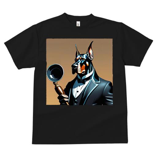 ドーベルマン Tシャツ 犬愛 ユニークデザインメンズ キッズ 犬ファン 半袖 春夏 プリント 大人カジュア..