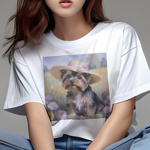 ヨークシャーテリア Tシャツ 犬愛 ユニークデザインレディース 犬ファン 半袖 春夏 プリント 大人カジ..