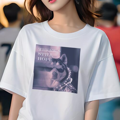 シベリアンハスキー Tシャツ 犬愛 ユニークデザインレディース 犬ファン 半袖 春夏 プリント 大人カジ..