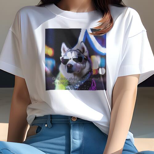 シベリアンハスキー Tシャツ 犬愛 ユニークデザインレディース 犬ファン 半袖 春夏 プリント 大人カジ..