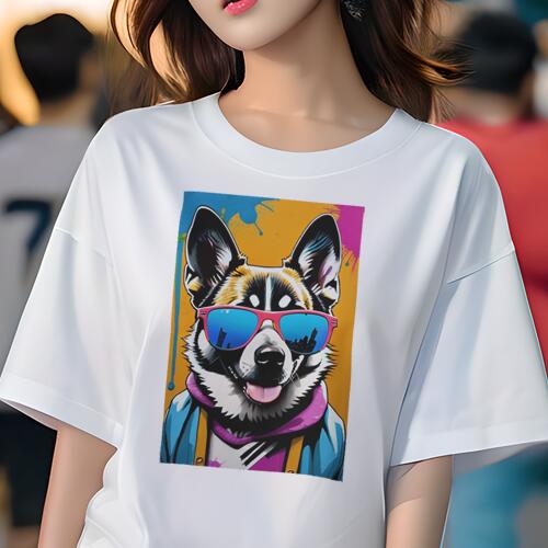 コーギー Tシャツ 犬愛 ユニークデザインレディース 犬ファン 半袖 春夏 プリント 大人カジュアル かわ..