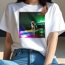 アメリカンピットブルテリア Tシャツ 犬愛 ユニークデザインレディース 犬ファン 半袖 春夏 プリント 大人カジュアル かわいい 人間用 ギフト 個性的 猛暑対策 サーフィン アメリカンピットブルテリア 海 波 桟橋