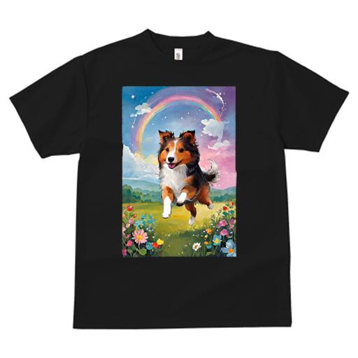 シェットランドシープドッグ Tシャツ 犬愛 ユニークデザインメンズ キッズ 犬ファン 半袖 春夏 プリン..