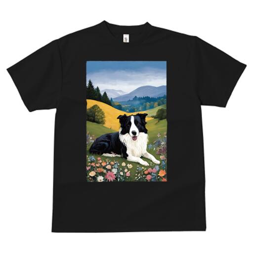 ボーダーコリー Tシャツ 犬愛 ユニークデザインメンズ キッズ 犬ファン 半袖 春夏 プリント 大人カジュ..
