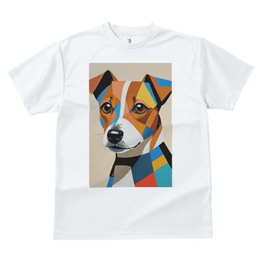 ジャックラッセルテリア Tシャツ 犬愛 ユニークデザインメンズ キッズ 犬ファン 半袖 春夏 プリント 大人カジュアル かわいい 人間用 ギフト 個性的 猛暑対策 アート ジャックラッセルテリア ポップアート キュート カラフル