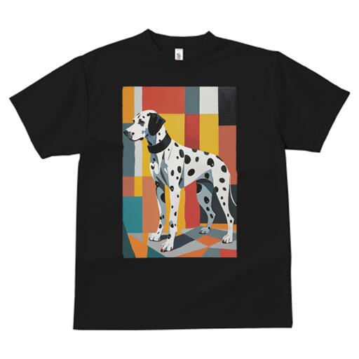 ダルメシアン Tシャツ 犬愛 ユニークデザインメンズ キッズ 犬ファン 半袖 春夏 プリント 大人カジュアル かわいい 人間用 ギフト 個性的 猛暑対策 背景 ...