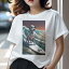 ダルメシアン Tシャツ 犬愛 ユニークデザインレディース 犬ファン 半袖 春夏 プリント 大人カジュアル ..