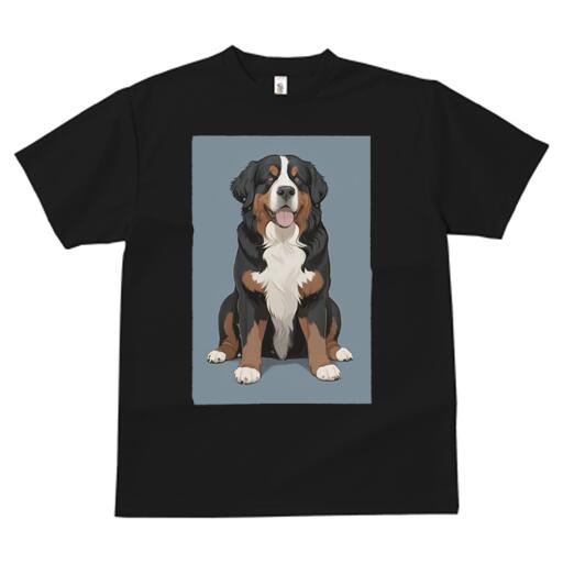 バーニーズマウンテンドッグ Tシャツ 犬愛 ユニークデザインメンズ キッズ 犬ファン 半袖 春夏 プリント 大人カジュアル かわいい 人間用 ギフト 個性的 猛暑対策 バーニーズマウンテンドッグ