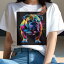 ブルドッグ Tシャツ 犬愛 ユニークデザインレディース 犬ファン 半袖 春夏 プリント 大人カジュアル か..