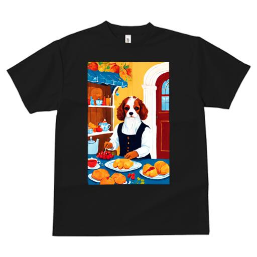 キャバリア Tシャツ 犬愛 ユニークデザインメンズ キッズ 犬ファン 半袖 春夏 プリント 大人カジュアル..