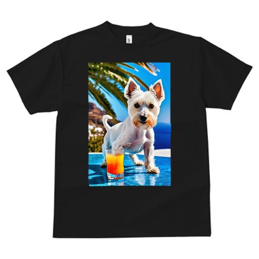 ウェストハイランドホワイトテリア Tシャツ 犬愛 ユニークデザインメンズ キッズ 犬ファン 半袖 春夏 ..