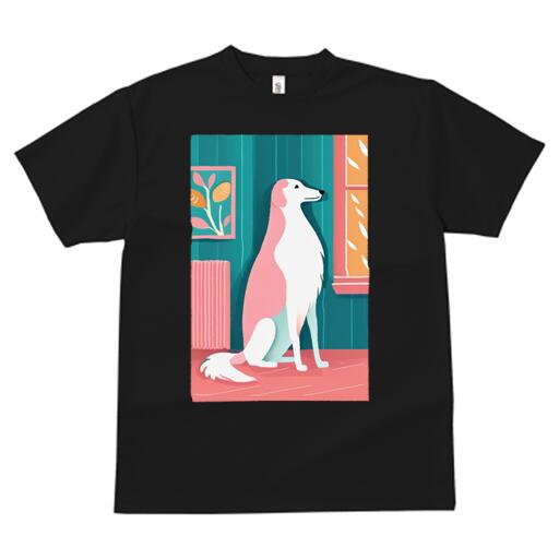 ボルゾイ Tシャツ 犬愛 ユニークデザインメンズ キッズ 犬ファン 半袖 春夏 プリント 大人カジュアル ..