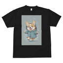 コーギー Tシャツ 犬愛 ユニークデザインメンズ キッズ 犬ファン 半袖 春夏 プリント 大人カジュアル かわいい 人間用 ギフト 個性的 猛暑対策 雨 コーギ...