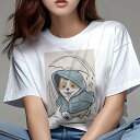 コーギー Tシャツ 犬愛 ユニークデザインレディース 犬ファン 半袖 春夏 プリント 大人カジュアル かわいい 人間用 ギフト 個性的 猛暑対策 雨 コーギー ...