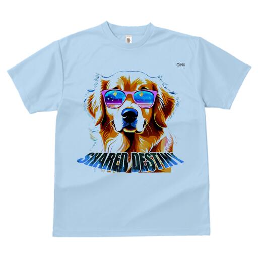 ゴールデンレトリバー Tシャツ 犬愛 ユニークデザインメンズ キッズ 犬ファン 半袖 春夏 プリント 大人カジュアル かわいい 人間用 ギフト 個性的 猛暑対策 サングラス ゴールデンレトリバー 夏 海 リゾート