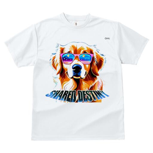 ゴールデンレトリバー Tシャツ 犬愛 ユニークデザインメンズ キッズ 犬ファン 半袖 春夏 プリント 大人カジュアル かわいい 人間用 ギフト 個性的 猛暑対策 サングラス ゴールデンレトリバー 夏 海 リゾート
