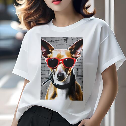 チワワ Tシャツ 犬愛 ユニークデザインレディース 犬ファン 半袖 春夏 プリント 大人カジュアル かわい..