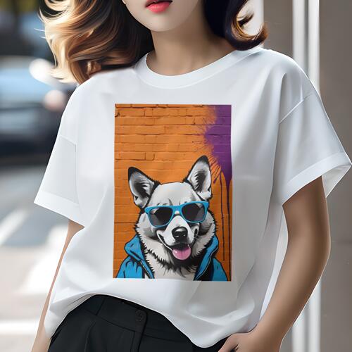 コーギー Tシャツ 犬愛 ユニークデザインレディース 犬ファン 半袖 春夏 プリント 大人カジュアル かわ..