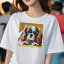 キャバリア Tシャツ 犬愛 ユニークデザインレディース 犬ファン 半袖 春夏 プリント 大人カジュアル か..