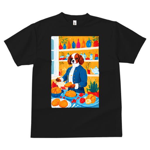 キャバリア Tシャツ 犬愛 ユニークデザインメンズ キッズ 犬ファン 半袖 春夏 プリント 大人カジュアル..