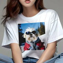 シーズー Tシャツ 犬愛 ユニークデザインレディース 犬ファン 半袖 春夏 プリント 大人カジュアル かわいい 人間用 ギフト 個性的 猛暑対策 スキー シーズー スキーウェア ゴーグル 雪山