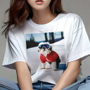シーズー Tシャツ 犬愛 ユニークデザインレディース 犬ファン 半袖 春夏 プリント 大人カジュアル かわいい 人間用 ギフト 個性的 猛暑対策 雪 シーズー スキーゴーグル スキージャケット