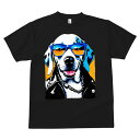 ダルメシアン Tシャツ 犬愛 ユニークデザインメンズ キッズ 犬ファン 半袖 春夏 プリント 大人カジュアル かわいい 人間用 ギフト 個性的 猛暑対策 サングラス ダルメシアン ジャケット チェーン