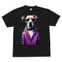 ダルメシアン Tシャツ 犬愛 ユニークデザインメンズ キッズ 犬ファン 半袖 春夏 プリント 大人カジュアル かわいい 人間用 ギフト 個性的 猛暑対策 サングラス ダルメシアン ジャケット