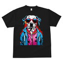 ダルメシアン Tシャツ 犬愛 ユニークデザインメンズ キッズ 犬ファン 半袖 春夏 プリント 大人カジュアル かわいい 人間用 ギフト 個性的 猛暑対策 サングラス ダルメシアン ジャケット ストリートアート グラフィティ