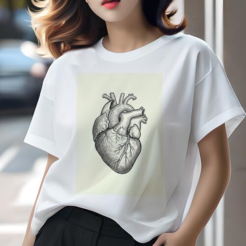 Tシャツ 臓器 臓器柄ギフト ユニークデザイン レディース 半袖 春夏 プリント カジュアル ジャパニーズ..