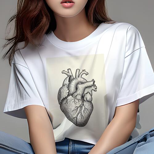 Tシャツ 臓器 臓器柄ギフト ユニークデザイン レディース 半袖 春夏 プリント カジュアル ジャパニーズ..