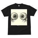 Tシャツ 眼球 臓器 人体 解剖図 ギフト ユニークデザイン メンズ キッズ 半袖 春夏 プリント 大人カジュアル 猛暑対策 人間用 目玉 ホラー グロテスク 解剖学