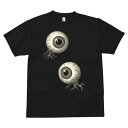Tシャツ 臓器 眼球 ホラー グロテスク 人体 解剖図 ギフト ユニークデザイン メンズ キッズ 半袖 春夏 プリント 大人カジュアル 猛暑対策 人間用 目玉 ハロウィン