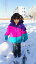 スキーウェア ジャケットのみ キッズ アウター 男の子 女の子 雪遊び 防寒 防風 スノーボード 厚手 トリコロール 紫 ピンク 青