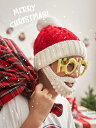 クリスマス 帽子 ニット帽 サンタクロース レディース 大人 キッズ かわいい おもしろ ひげ付き コスプレ 衣装 イベント パーティー 小道具