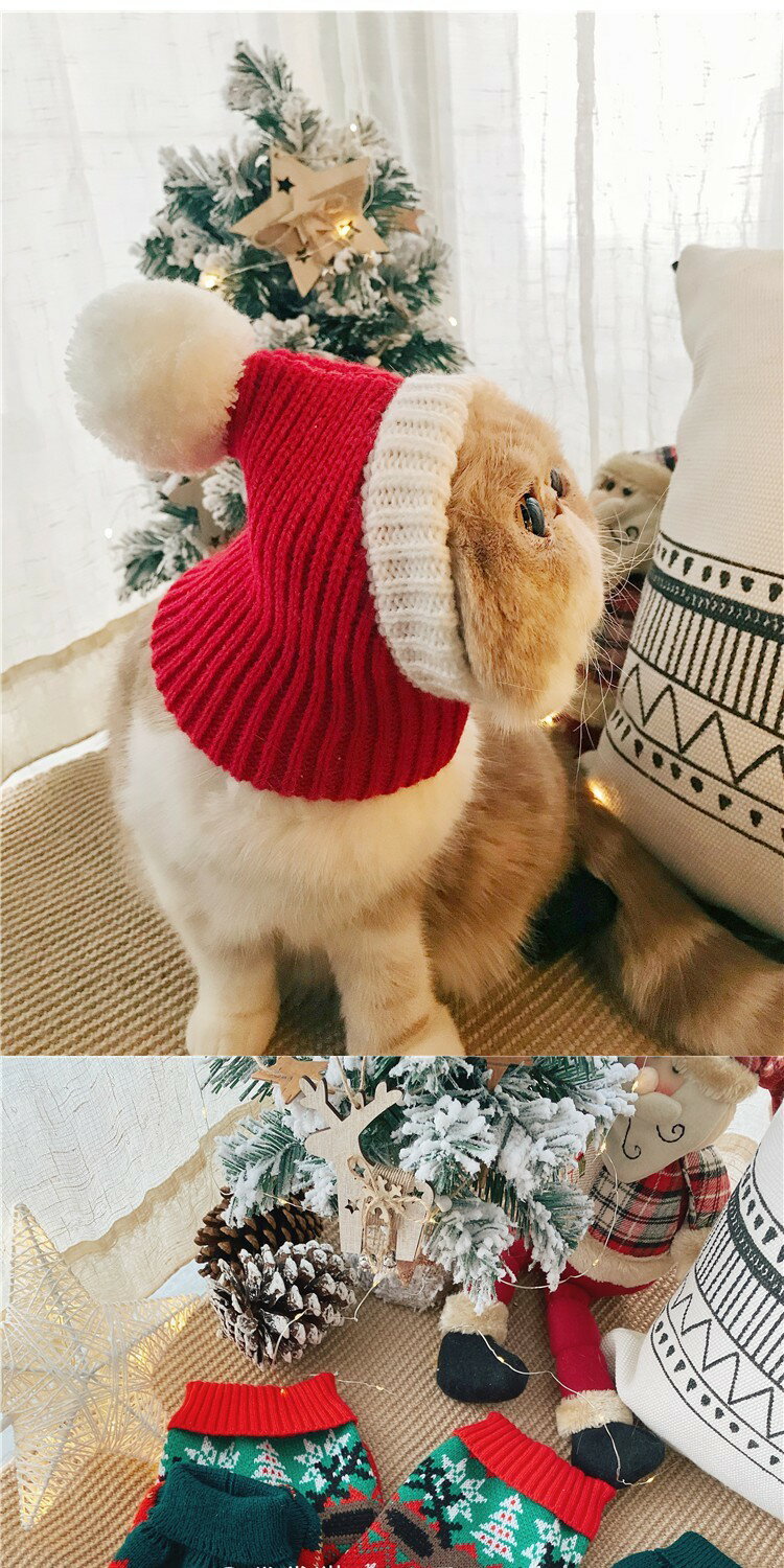 バッグ 猫 ペット コスチューム 犬猫 ドレスアップ ニット 帽子 お祝い 新年 小道具