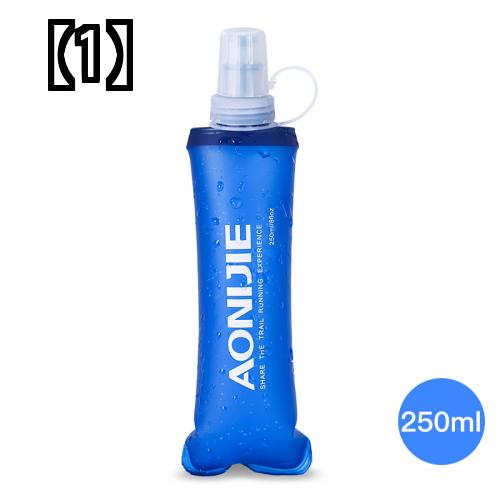 Aonijie ウォーターバッグ 250~500ml ポータブル　プラスチック 軟水 折りたたみ式 スポーツ クロスカントリー ランニング　湯たんぽ 1