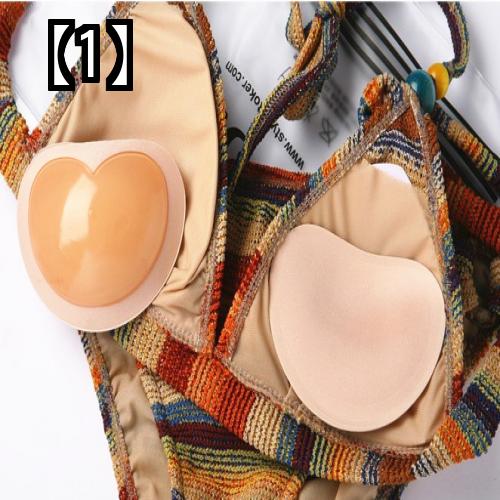 水着 ビキニ 胸パッド 下着 水泳 レディース 厚手 スポンジ シリコーン ペースト インサート