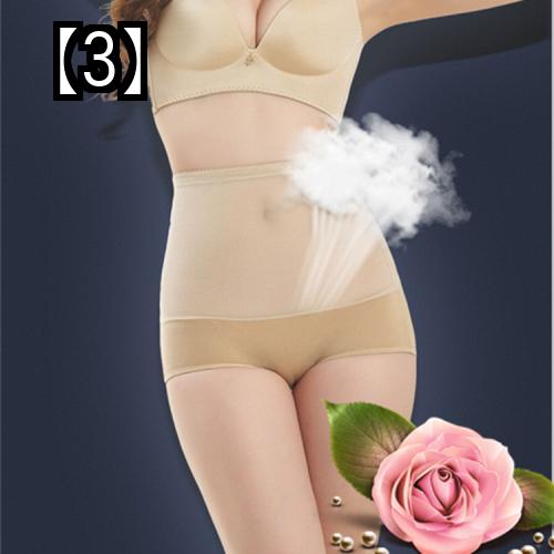 ショーツ 下着 薄いハイウエスト腹部パンティー ボディシェーピングパンツ ヒップアップコルセット タイトフィット リカバリーコンプレッションパンツ 女性 3