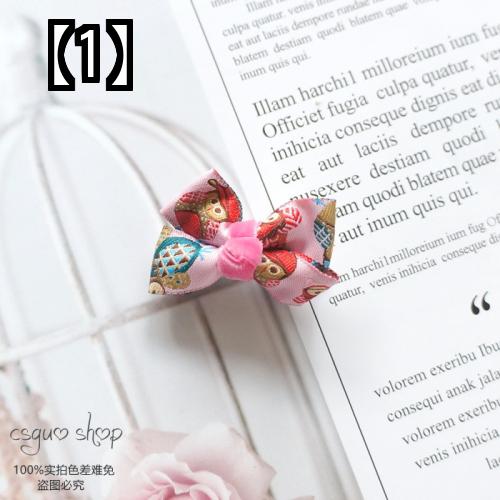 ヘアクリップ 和柄 ベビー リボン ヘアアクセサリー 花柄 カラフル ドット柄 ミニ