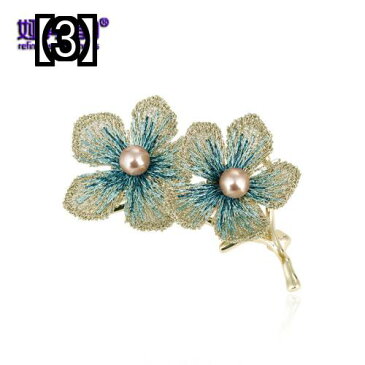 スカーフ留め クリップ ブローチ ピン コサージュ バックル 花 パール おしゃれ レディース ストール シャツ 紫 青 ピンク アクセサリー