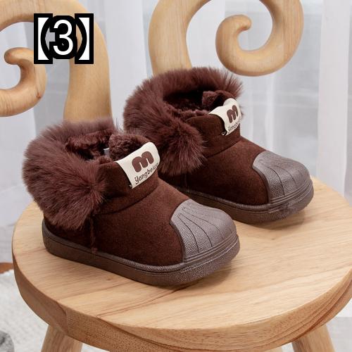 スノーブーツ キッズ おしゃれ 秋冬 綿 男の子 女の子 滑らない グレー 黒 ブラウン 防寒 モコモコ あったか アウトドア