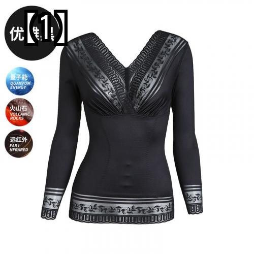 インナー ボディースーツ 肌着 レディース おしゃれ シェイプアップ ウエスト 秋冬 長袖 下着 暖かい 脂肪燃焼 スタイルアップ ダイエット 引き締め 黒